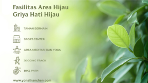YONATHAN Chen konsultan properti jual rumah griya hati hijau dengan memiliki fasilitas Area Hijau