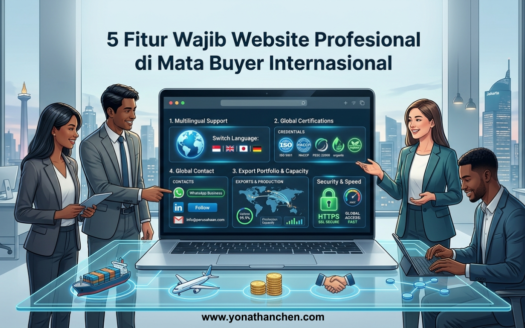 5 Fitur Wajib di Website Perusahaan Agar Terlihat Profesional di Mata Buyer Internasional - Yonathan chen konsultan bisnis dan properti surabaya