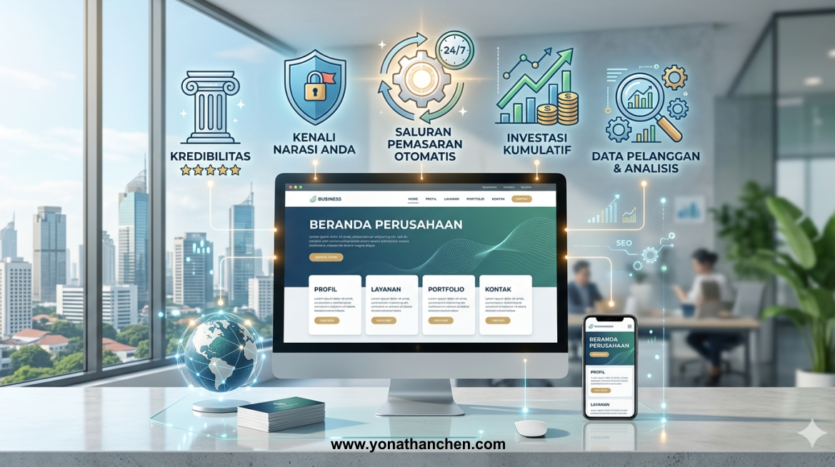 5 Keuntungan Memiliki Website Perusahaan sebagai Aset Digital Jangka Panjang - yonathan chen konsultan bisnis dan properti surabaya