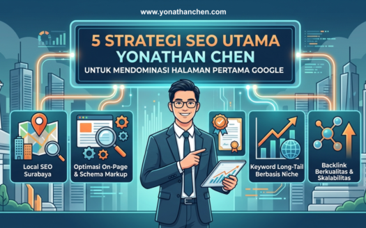 5 Strategi SEO Utama Yonathan Chen - Cara Mendominasi Halaman Pertama Google - yonathan chen konsultan bisnis dan properti surabaya & sidoarjo