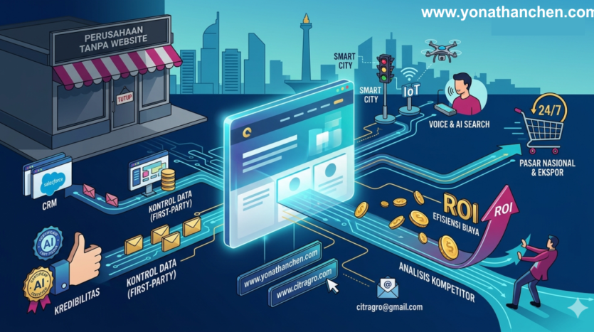 7 Alasan Mengapa Perusahaan Tanpa Website Akan Sulit Bersaing di Tahun 2026 - yonathan chen konsultan bisnis & properti