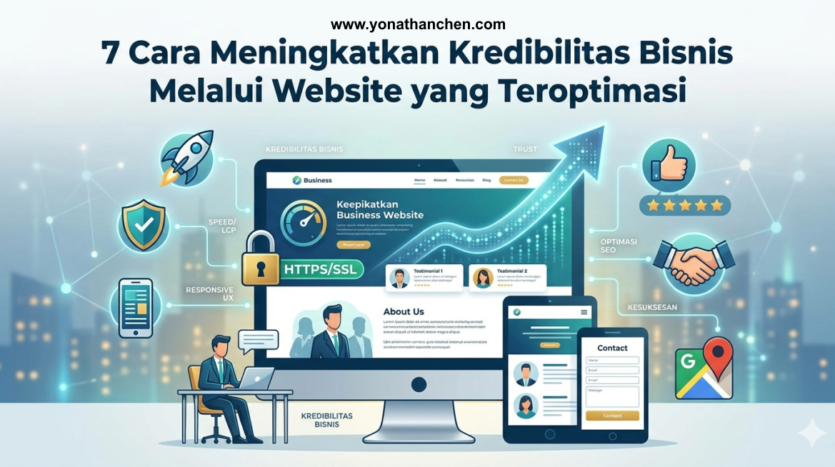 7 Cara Meningkatkan Kredibilitas Bisnis Melalui Website yang Teroptimasi - yonathan chen konsultan bisnis dan properti surabaya