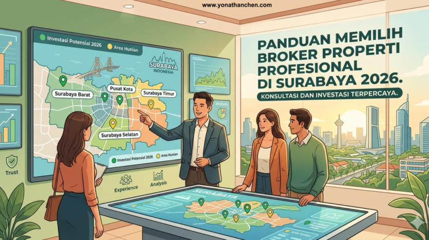 Panduan Memilih Broker Properti Profesional di Surabaya 2026 - Tips & Rekomendasi - yonathan chen konsultan properti surabaya