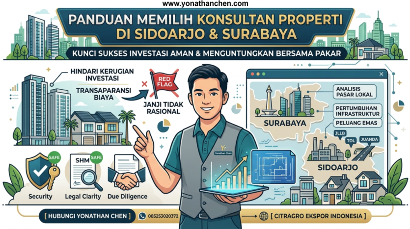 Panduan Memilih Konsultan Properti di Sidoarjo & Surabaya - Tips Menghindari Kerugian Investasi - yonathan chen konsultan properti